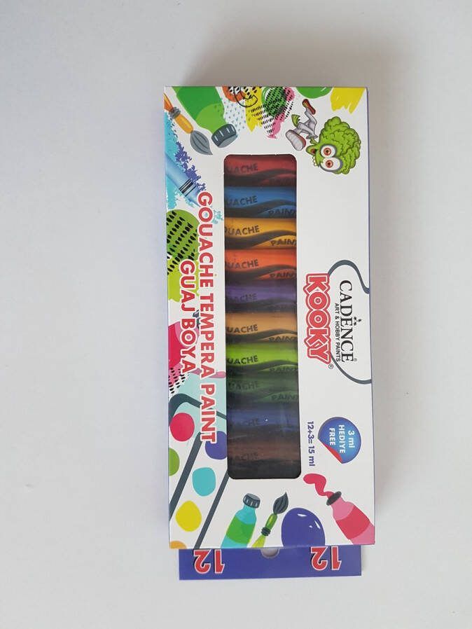 Cadence Kooky Gouache Tempera Verfset 20 ML 8 st 11 015 SET3 0020 8x20ML