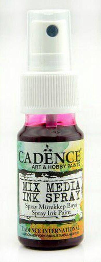 Cadence Mix Media Inkt spray Magenta 01 034 0007 0025 25 ml