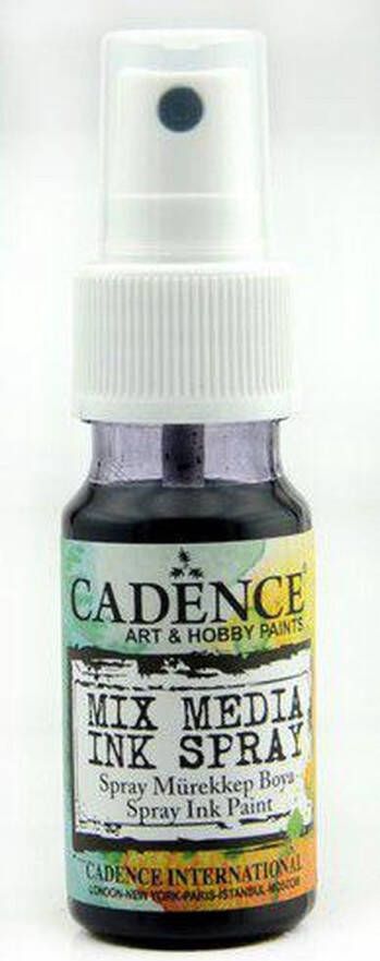 Cadence Mix Media Inkt spray Zwart 01 034 0012 0025 25 ml