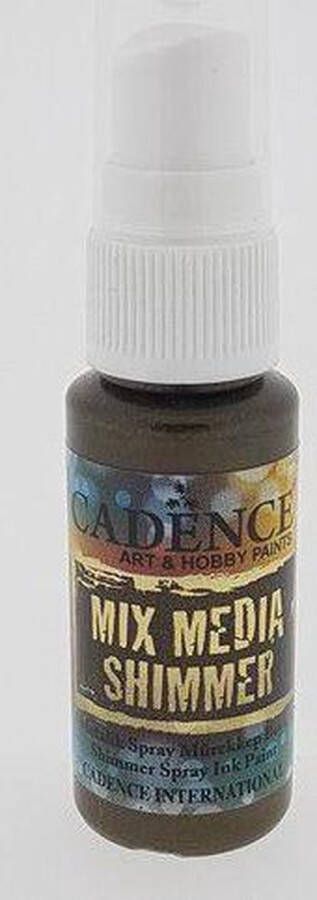 Cadence Mix Media Shimmer metallic spray Donker bruin 01 139 0011 25 ml