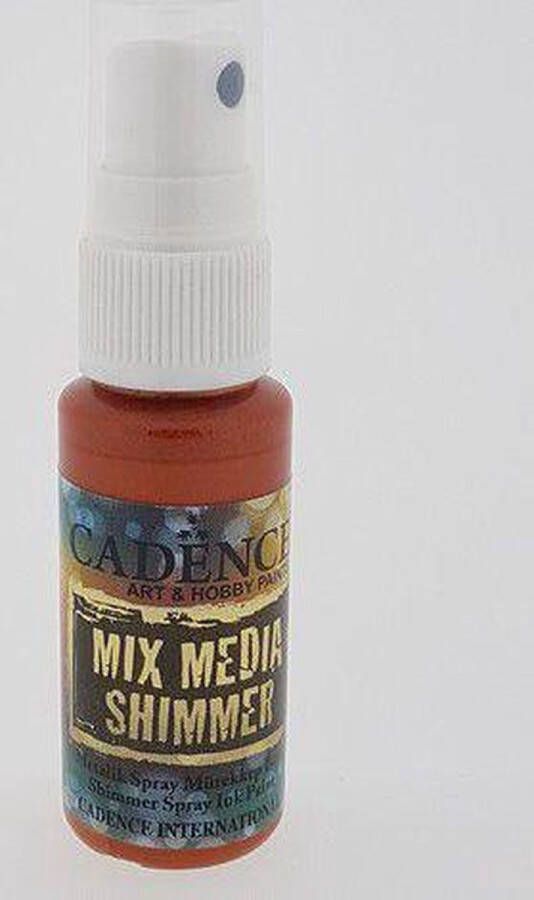 Cadence Mix Media Shimmer metallic spray Donker oranje 01 139 0005 25 ml