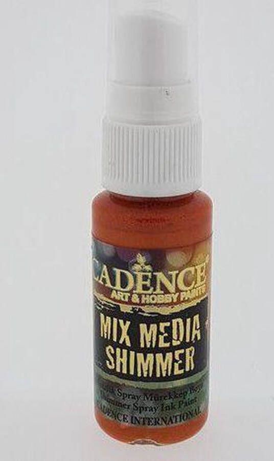 Cadence Mix Media Shimmer metallic spray Oranje 01 139 0004 25 ml