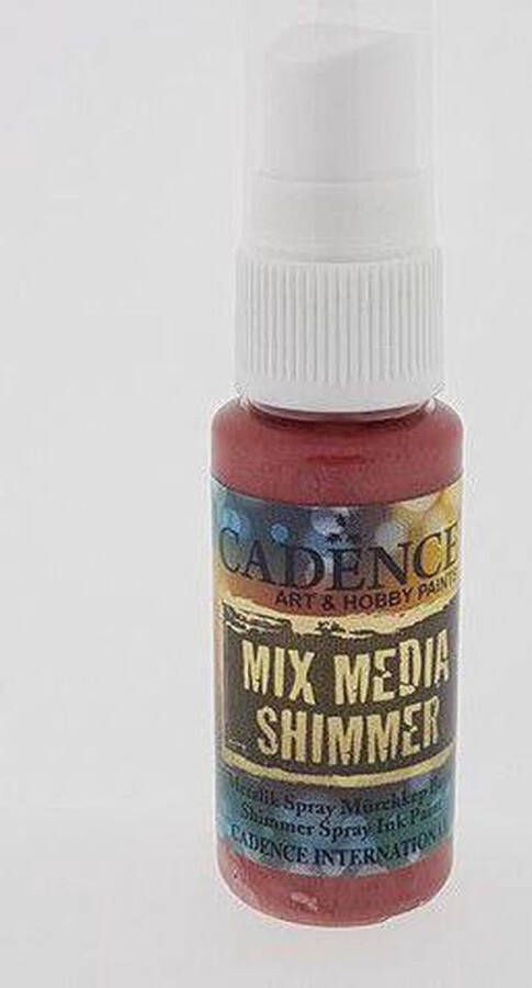 Cadence Mix Media Shimmer metallic spray Rood 01 139 0016 25 ml