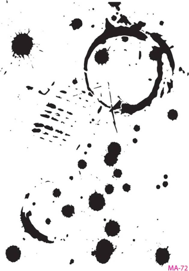 Cadence Mixed Media Stencil MA72 21x29 cm Splatter
