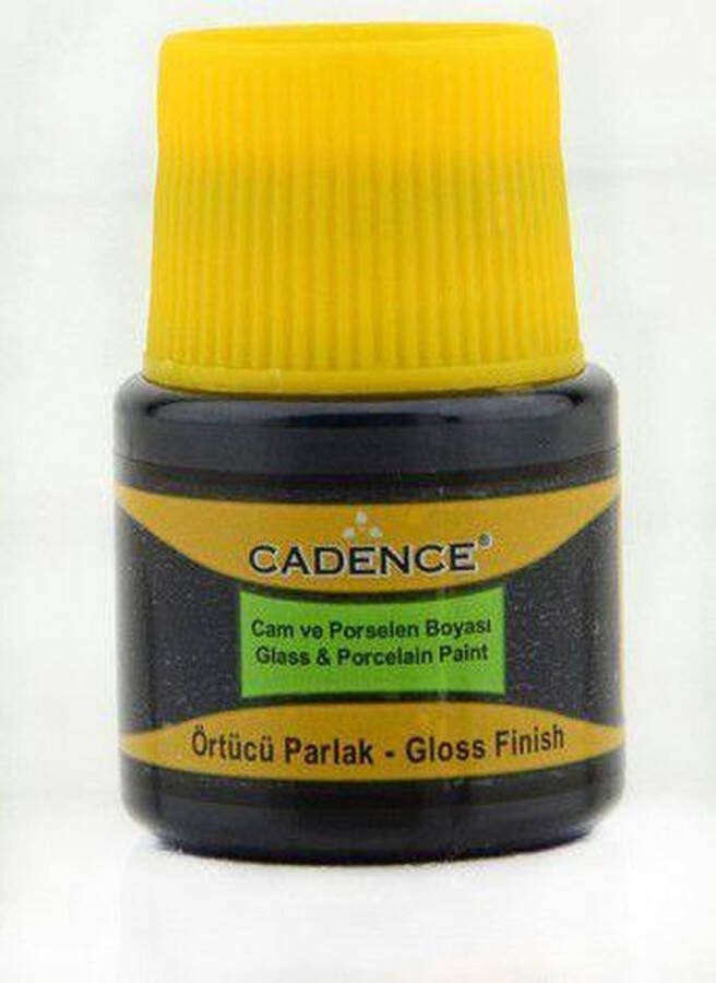 Cadence Opague Glas & Porselein verf Zwart 01 049 0002 45 ml