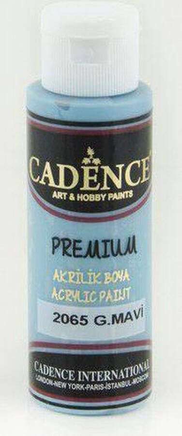 Cadence Premium acrylverf (semi mat) Azuur blauw 01 003 2065 0070 70 ml