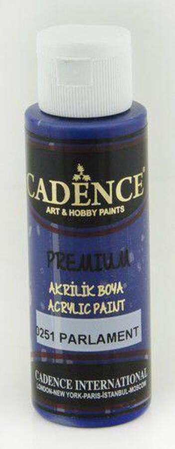 Cadence Premium acrylverf (semi mat) Donker Violet Parliament 01 003 0251 0070 70 ml