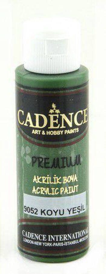 Cadence Premium acrylverf (semi mat) Donkergroen 01 003 9052 70 ml