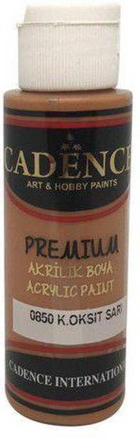 Cadence Premium acrylverf (semi mat) Oxide donkergeel 01 003 0850 70 ml