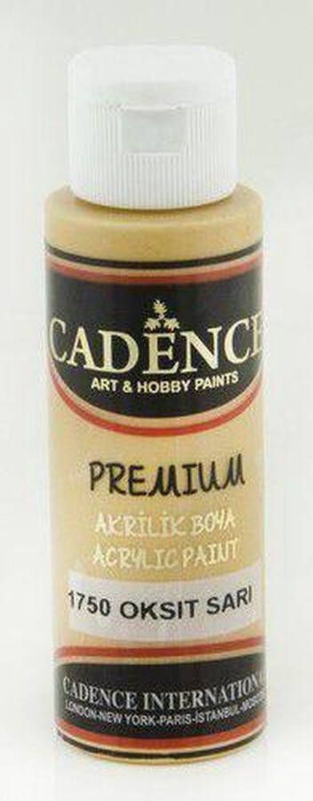 Cadence Premium acrylverf (semi mat) Oxide geel 01 003 1750 0070 70 ml