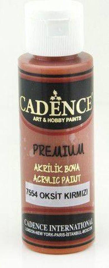 Cadence Premium acrylverf (semi mat) Oxide rood 01 003 7554 0070 70 ml