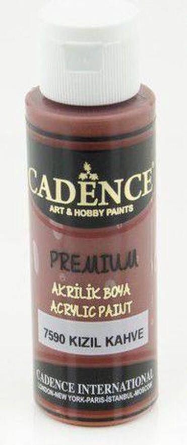 Cadence Premium acrylverf (semi mat) Roodbruin 01 003 7590 0070 70 ml