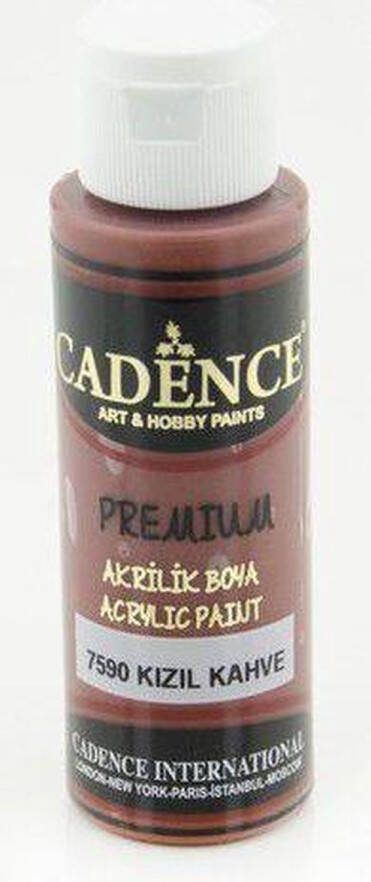 Cadence Premium acrylverf (semi mat) Roodbruin 01 003 7590 70 ml