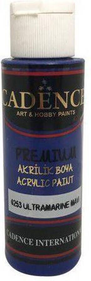 Cadence Premium acrylverf (semi mat) Ultra Marine Blauw 01 003 0253 0070 70 ml