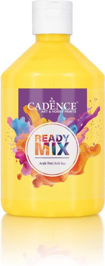 Cadence Ready Mix Acrylverf Mat 500 ml Geel
