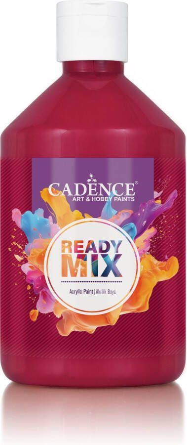 Cadence Ready Mix Acrylverf Mat 500 ml Primair Rood