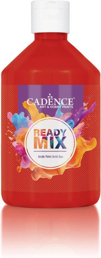 Cadence Ready Mix Acrylverf Mat 500 ml Rood