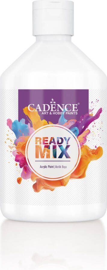 Cadence Ready Mix Acrylverf Mat 500 ml Wit