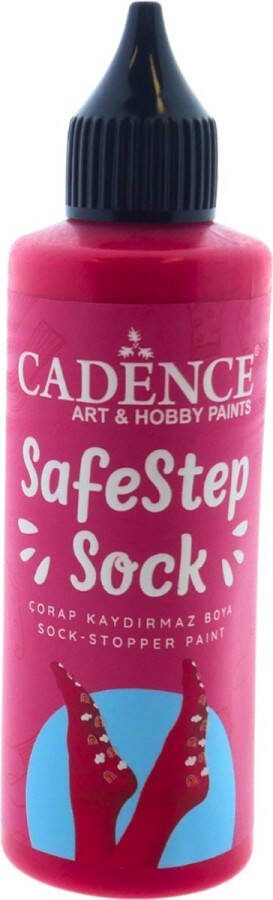 Cadence SafeStep Sock-Stop Anti-Slip Verf Red