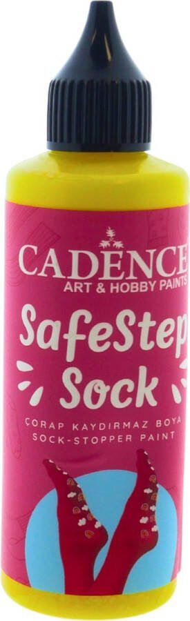Cadence SafeStep Sock-Stop Anti-Slip Verf Yellow