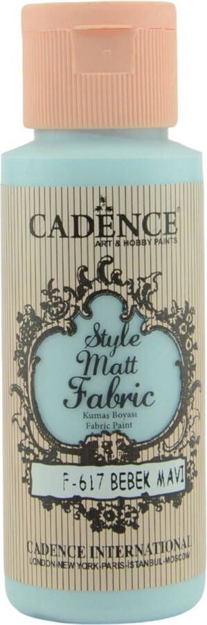 Cadence Style matt textiel verf Babyblauw 01 021 F617 0059 59ml