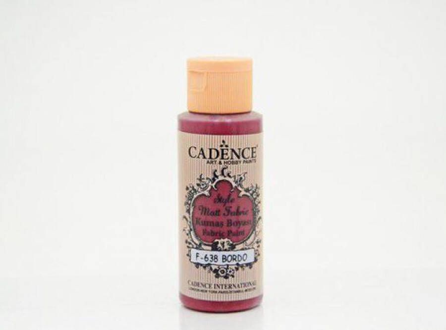 Cadence Style matt textiel verf Bordeaux 01 021 F638 0059 59ml