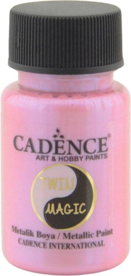 Cadence Twin Magic Acrylverf Metallic 50 ml Blue Rose