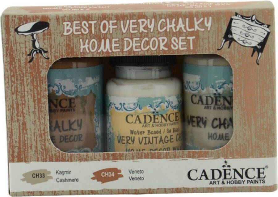 Cadence Very Chalky Home Decor set Kasjmier Veneto 01 002 0009 909050 90+90+50 ml