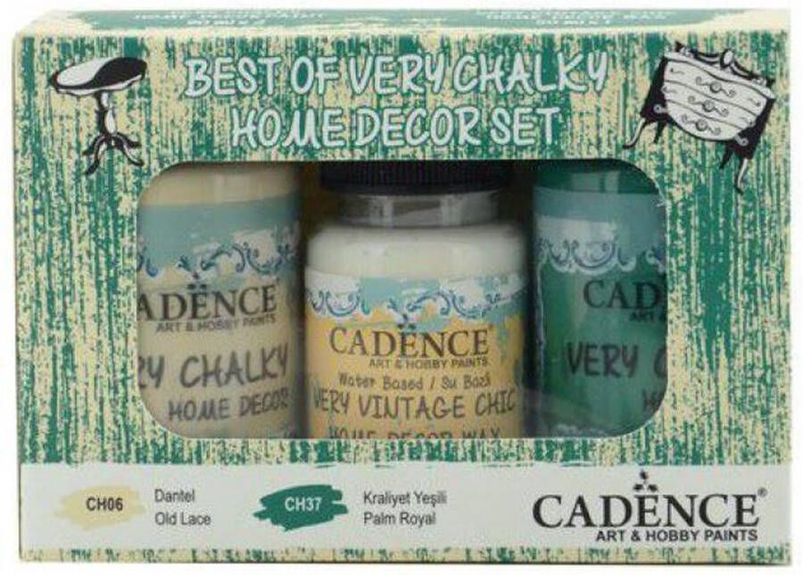 Cadence Very Chalky Home Decor set Old lace Palm Royal 01 002 0005 909050 90+90+50 ml