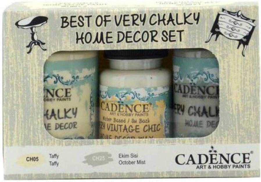 Cadence Very Chalky Home Decor set Taffy October Mist 01 002 0003 909050 90+90+50 ml