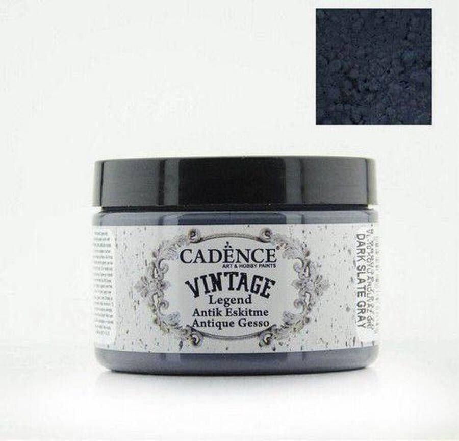 Cadence Vintage Legend gesso Dark Slate grijs 01 025 0010 150 ml