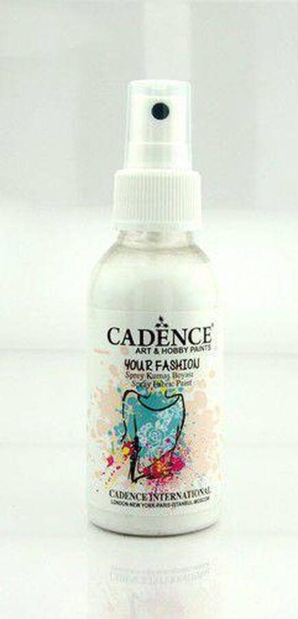 Cadence Your fashion spray textiel verf Wit 01 022 1100 0100 100ml