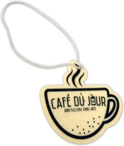 Café du Jour Luchtverfrisser voor in de auto met koffie & vanille geur