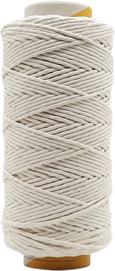 Cafuné Macrame Garen Lux 5 mm Ecru 184 mt Uitkambaar Macrame touw
