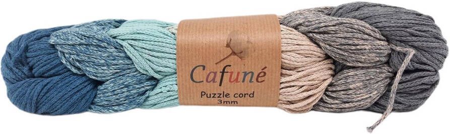 Cafuné Macrame puzzel koord 3 mm no 8 Gerecycled katoen breien haken