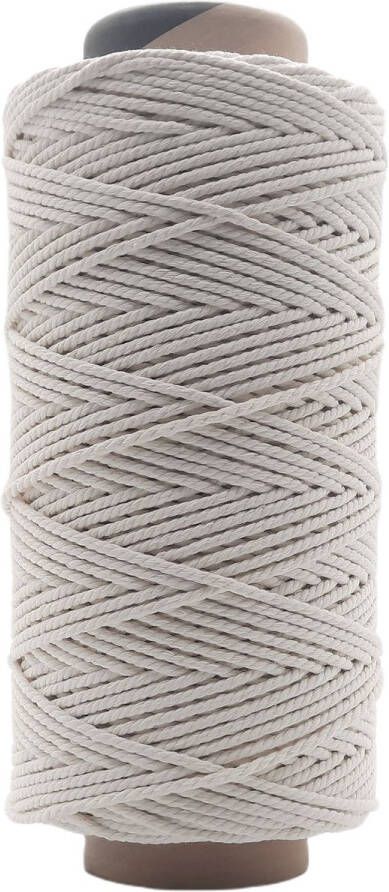 Cafuné Macrame touw Lux 1200 gr 4 mm Ecru 199 mt Wandkleed Koord Plantenhanger- Macrame Pakket Dromenvanger