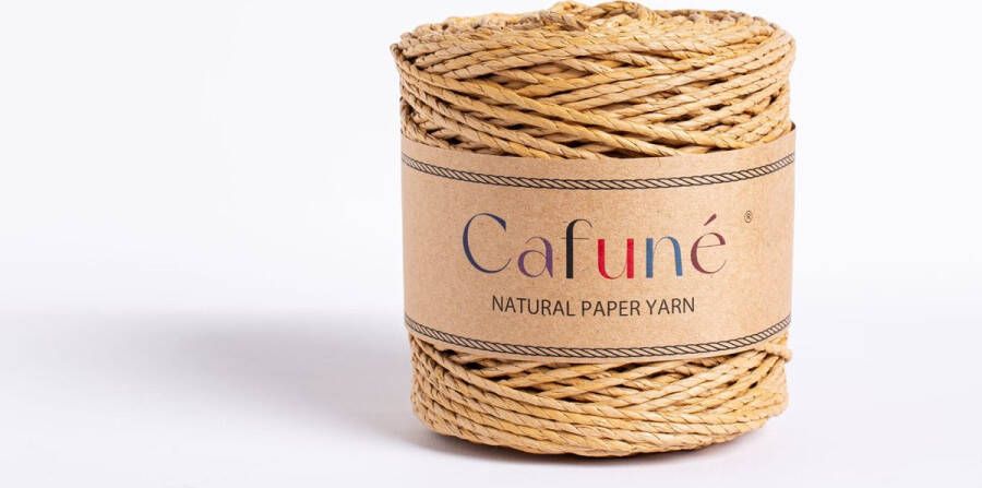 Cafuné Papiergaren -Naturel 3 mm 230m 500gr Breien Haken 100 % papier