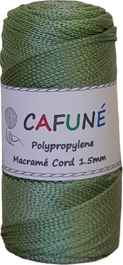 Cafuné Polypropyleen 1.5mm macramé koord-Appel- PP3 Haken Macrame Tas maken