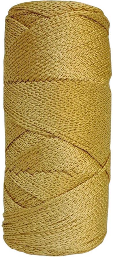 Cafuné Polypropyleen 1.5mm macramé koord Goud- PP3 Gevlochten koord Milieuvriendelijk Haken Macrame Tas maken