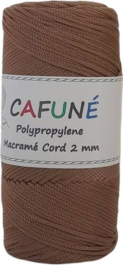 Cafuné Polypropyleen 2mm Nerts Macramé koord PP4 Haken Macramé Paracord Polyester