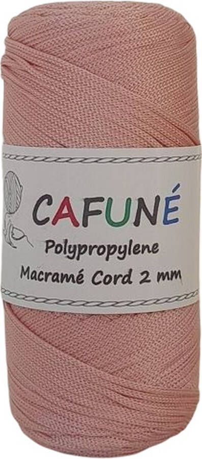Cafuné Polypropyleen 2mm Poeder Macramé koord PP4 Haken Macramé Paracord Polyester