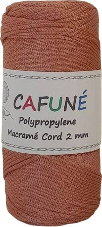 Cafuné Polypropyleen 2mm Zalm Macramé koord PP4 Haken Macramé Paracord Polyester