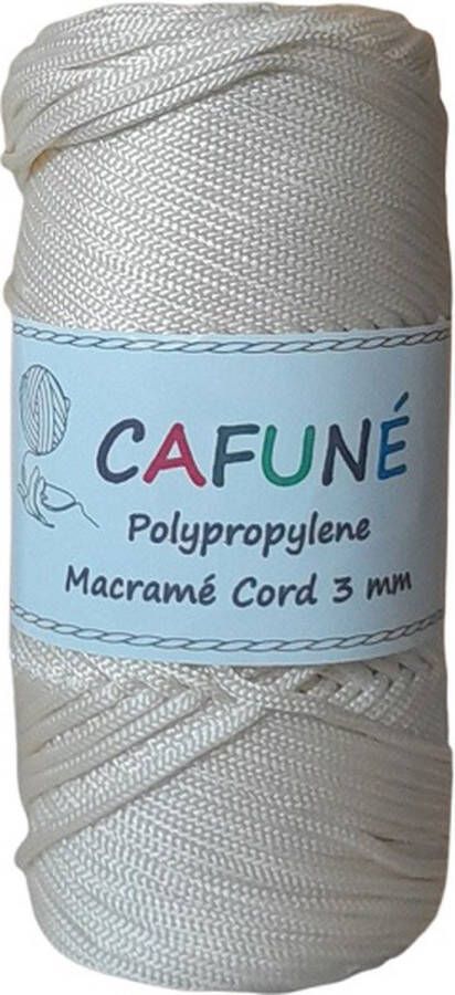 Cafuné Polypropyleen Macrame Koord Bone 3mm PP6 gevlochten koord Haken Macrame Tas maken