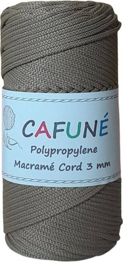 Cafuné Polypropyleen macramé koord Olijf 3mm PP6 gevlochten koord Haken Macramé Tas maken