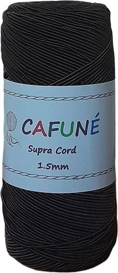 Cafuné Supra koord Espresso-1 5mm-200gr-200mt-Sieradenkoord-Haken-Macramé-Buiskoord