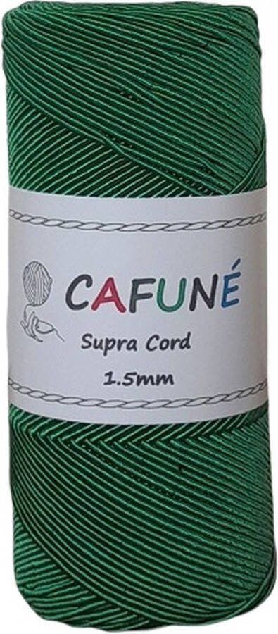 Cafuné Supra koord Grasgroen-1 5mm-200gr-200mt-Sieradenkoord-Haken-Macramé-Buiskoord