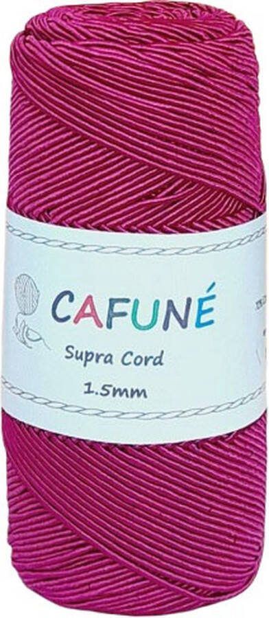 Cafuné Supra koord Magenta-1 5mm-200gr-200mt-Sieradenkoord-Haken-Macramé-Buiskoord