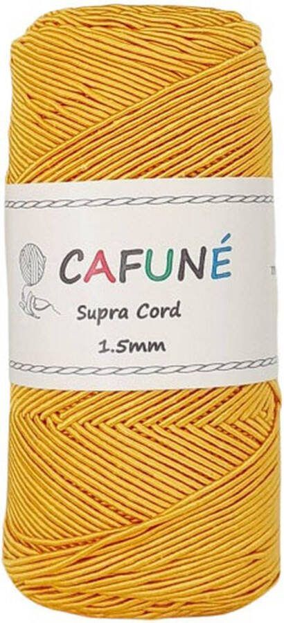 Cafuné Supra koord Mosterd-1 5mm-200gr-200mt-Sieradenkoord-Haken-Macramé-Buiskoord