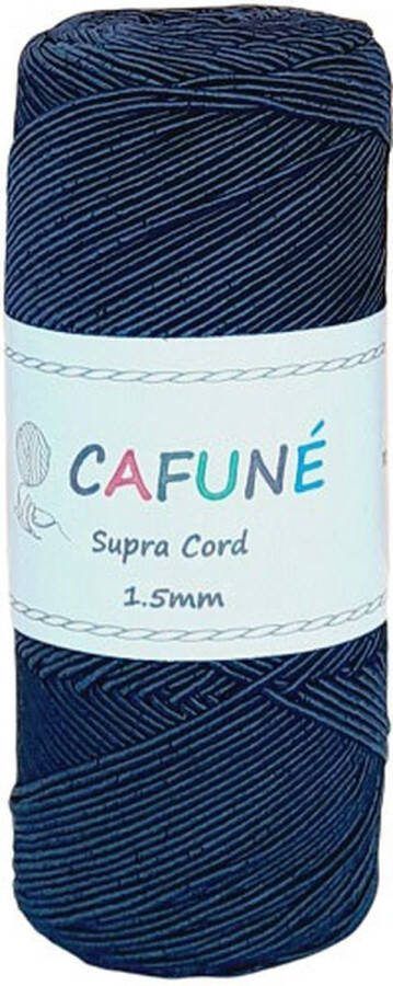 Cafuné Supra koord Navy-1 5mm-200gr-200mt-Sieradenkoord-Haken-Macramé-Buiskoord