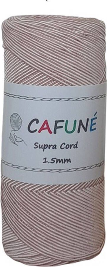 Cafuné Supra koord Poeder-1 5mm-200gr-200mt-Sieradenkoord-Haken-Macramé-Buiskoord
